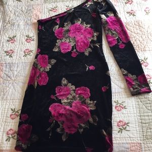 Velvet Floral Dress